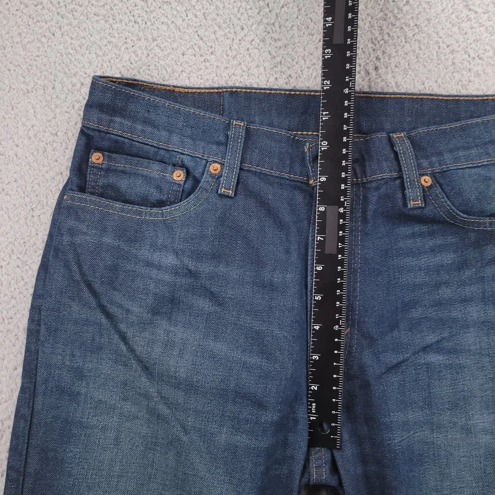 LEVIS 541 Jeans Mens Size 33x32 Athletic Fit Tapered Leg Dark Wash Stretch Denim